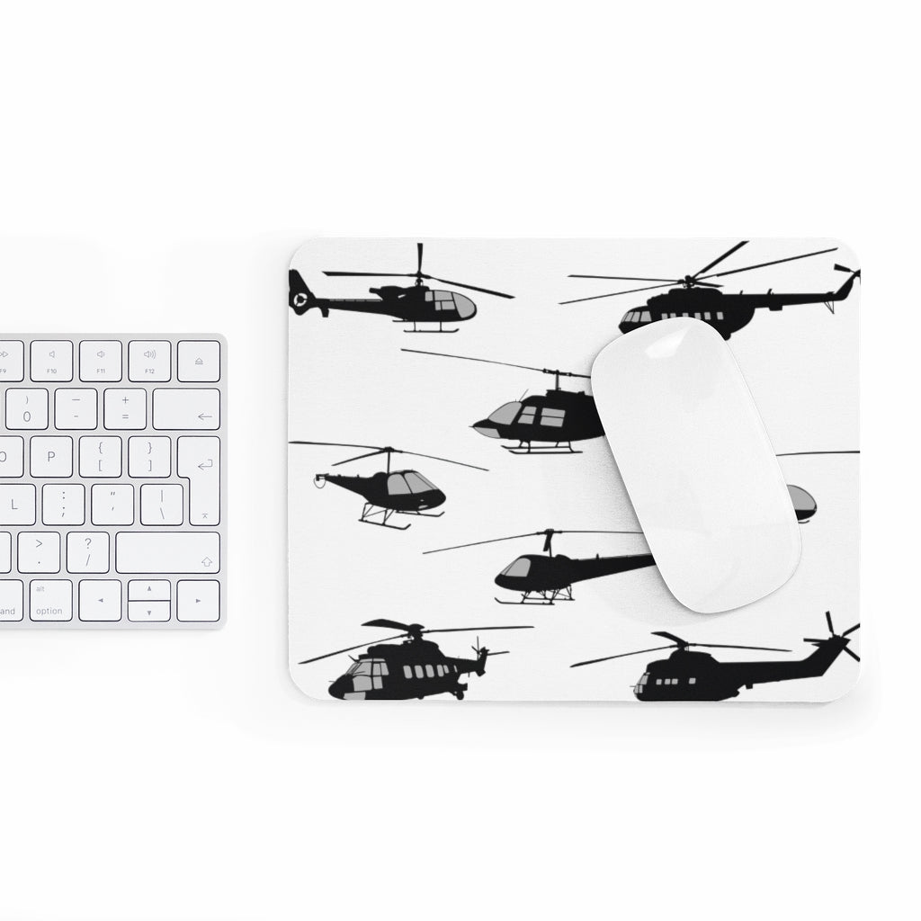 HELICOPTER BLACK  -  MOUSE PAD Printify