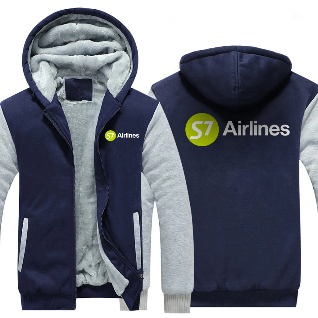 S7 AIRLINES  JACKETS FLEECE SWEATSHIRT