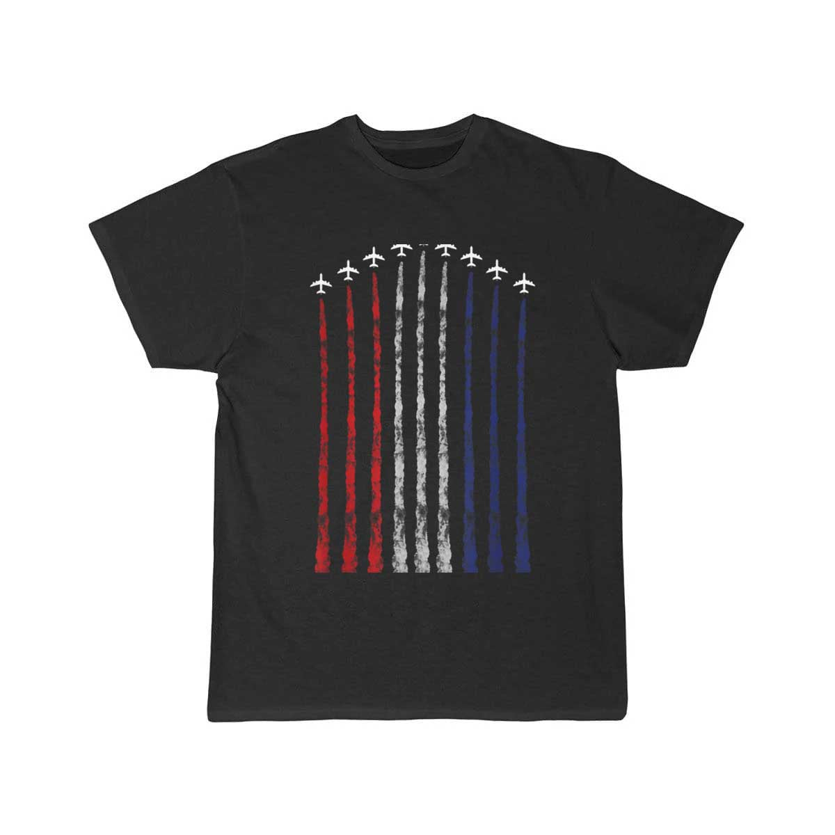 American Flag USA Fighter Jet Con Trail christmas T Shirt THE AV8R