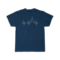 Thumbnail for Airplane Fighter Jet Heartbeat Flying Aeroplane T Shirt THE AV8R