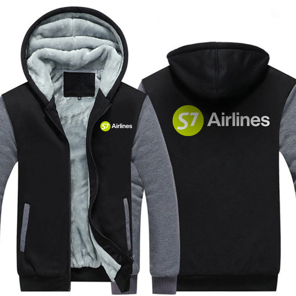 S7 AIRLINES  JACKETS FLEECE SWEATSHIRT