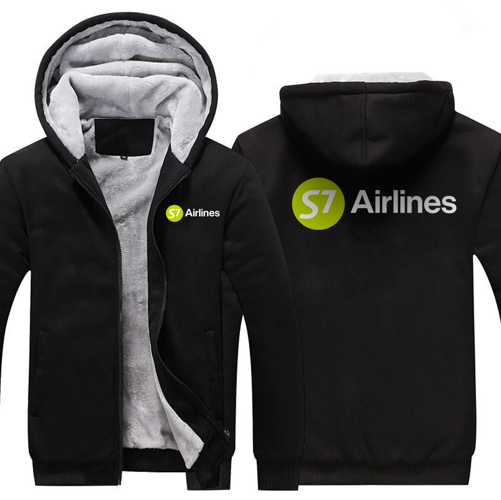 S7 AIRLINES  JACKETS FLEECE SWEATSHIRT