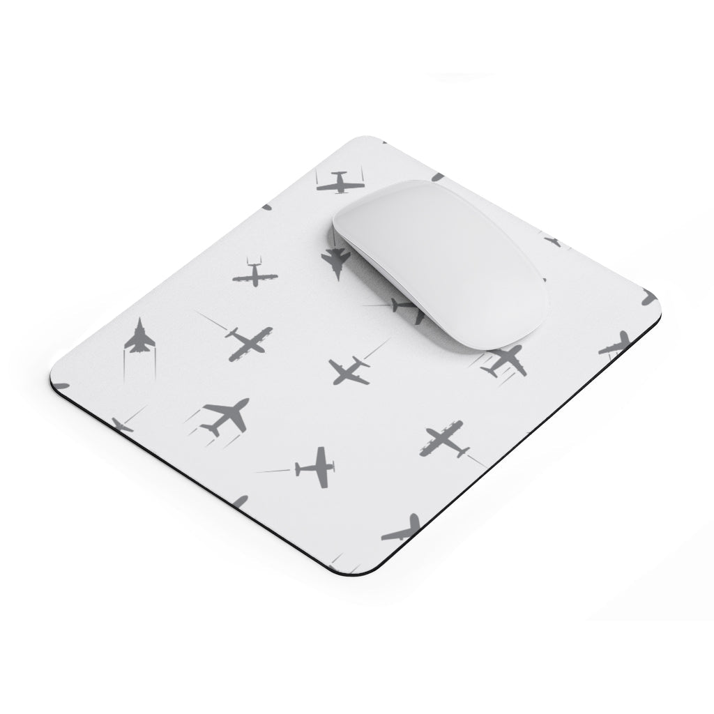 AIRPLANES WHITE  -  MOUSE PAD Printify