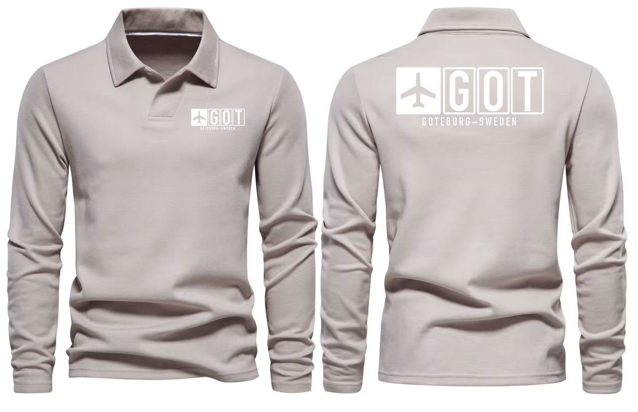 GOT AIRPORT LONG SLEEVE POLO