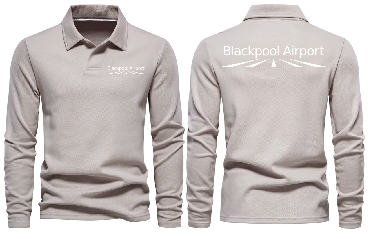 BLACKPOOL AIRPORT LONG SLEEVE  POLO