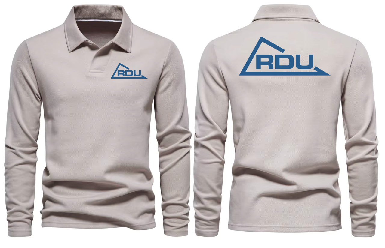 RDU AIRPORT LONG SLEEVE  POLO