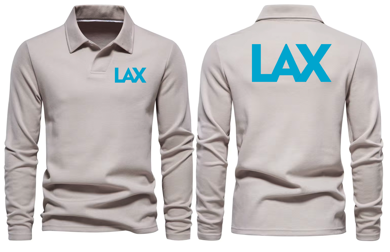 LAX AIRPORT LONG SLEEVE  POLO