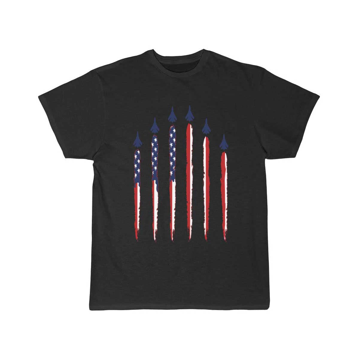 American Flag USA Airplane Jet Fighter T Shirt THE AV8R