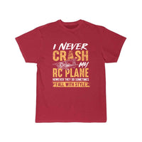 Thumbnail for I never crash my RC plane hobby flying T-SHIRT THE AV8R