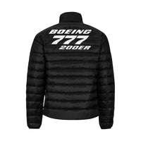 Thumbnail for BOEING 777 Men's Stand Collar Padded Jacket e-joyer