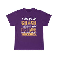 Thumbnail for I never crash my RC plane hobby flying T-SHIRT THE AV8R