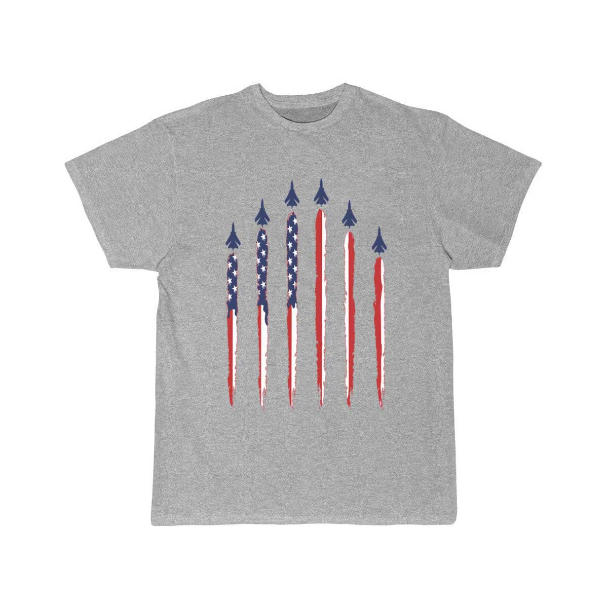 American Flag USA Airplane Jet Fighter T Shirt THE AV8R