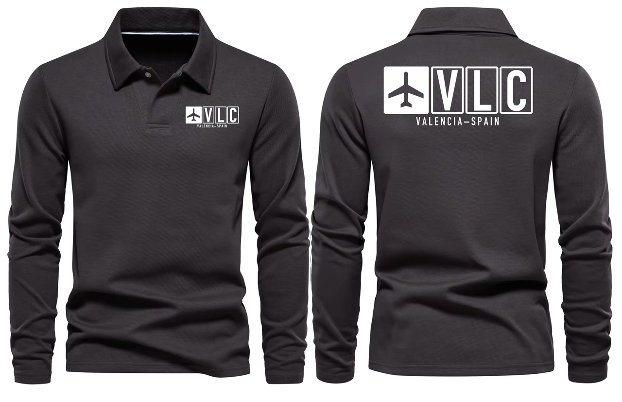 VLC AIRPORT LONG SLEEVE POLO