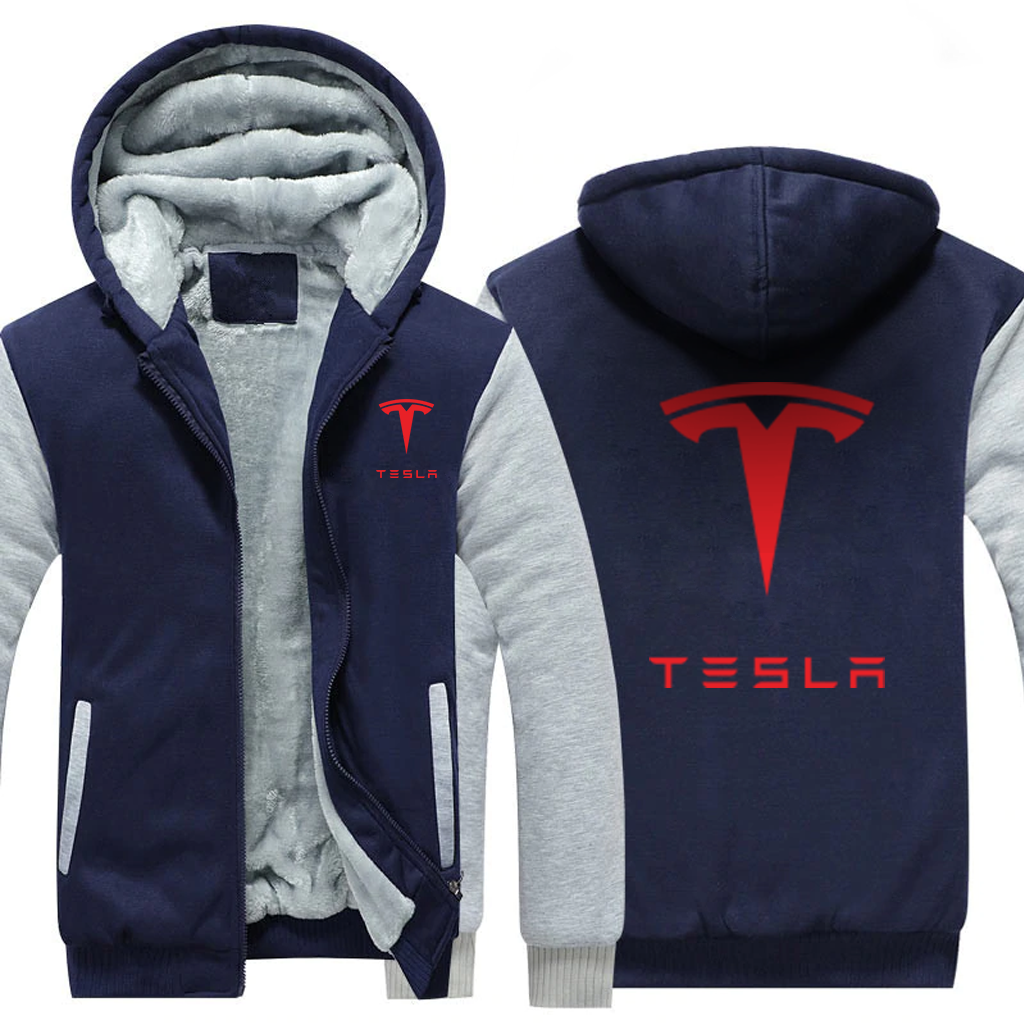 TESLA  AUTOMOBILE  FLEECE SWEATSHIRT