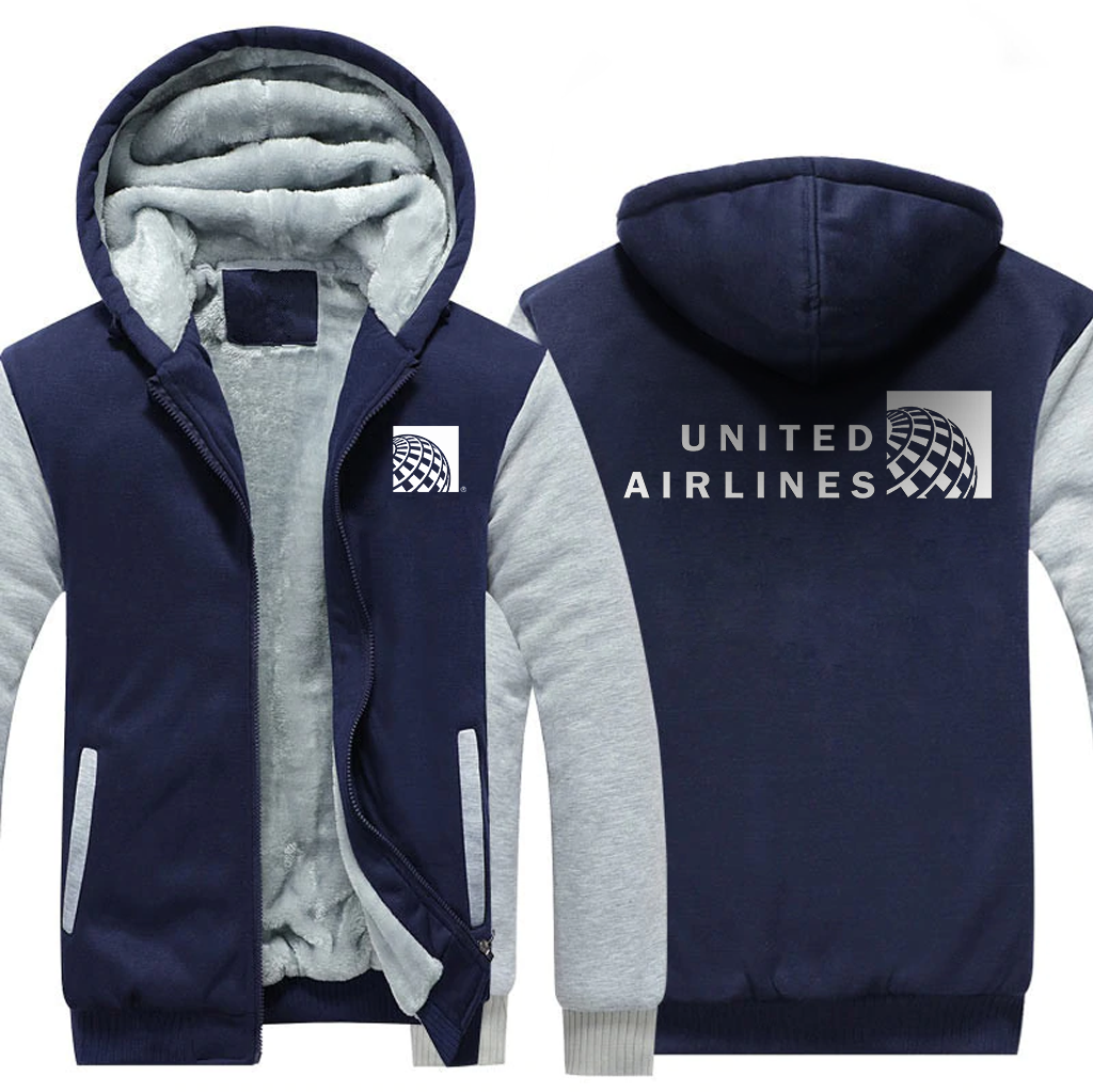 UNITED AIRLINES  JACKETS FLEECE SWEATSHIRT