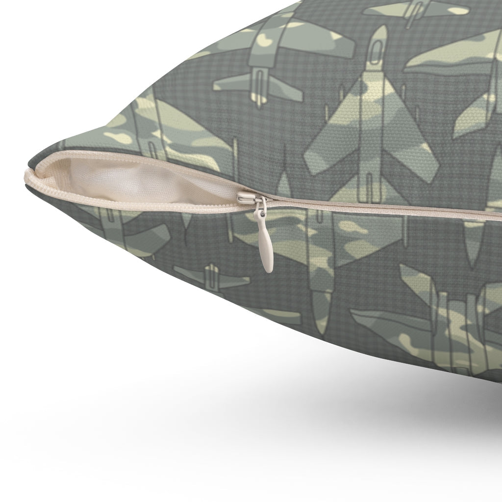 AIRPLANES ARMY PILLOW Printify