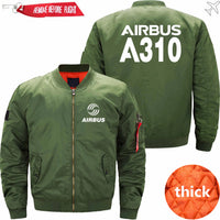 Thumbnail for AIRBUS A310 Ma-1 Bomber Jacket Flight Jacket Aviator Jacket THE AV8R