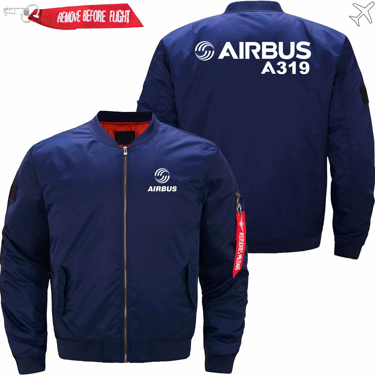 AIRBUS A319 Ma-1 Bomber Jacket Flight Jacket Aviator Jacket THE AV8R