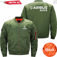 Thumbnail for AIRBUS A319 Ma-1 Bomber Jacket Flight Jacket Aviator Jacket THE AV8R