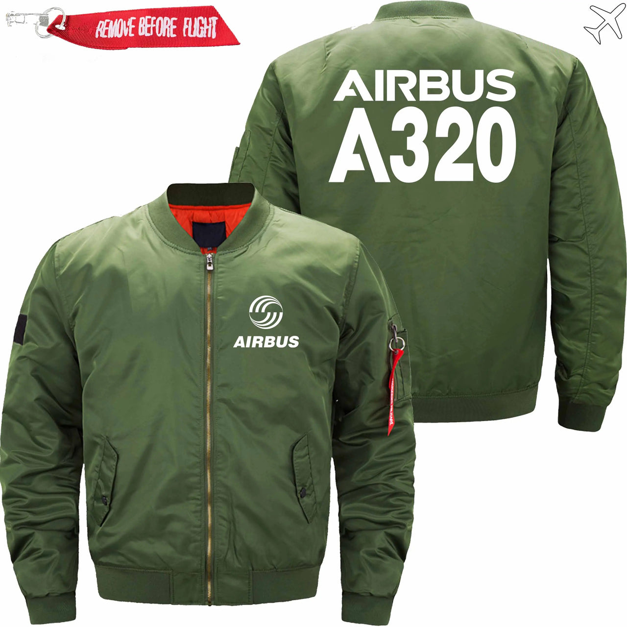 AIRBUS A320 Ma-1 Bomber Jacket Flight Jacket Aviator Jacket THE AV8R