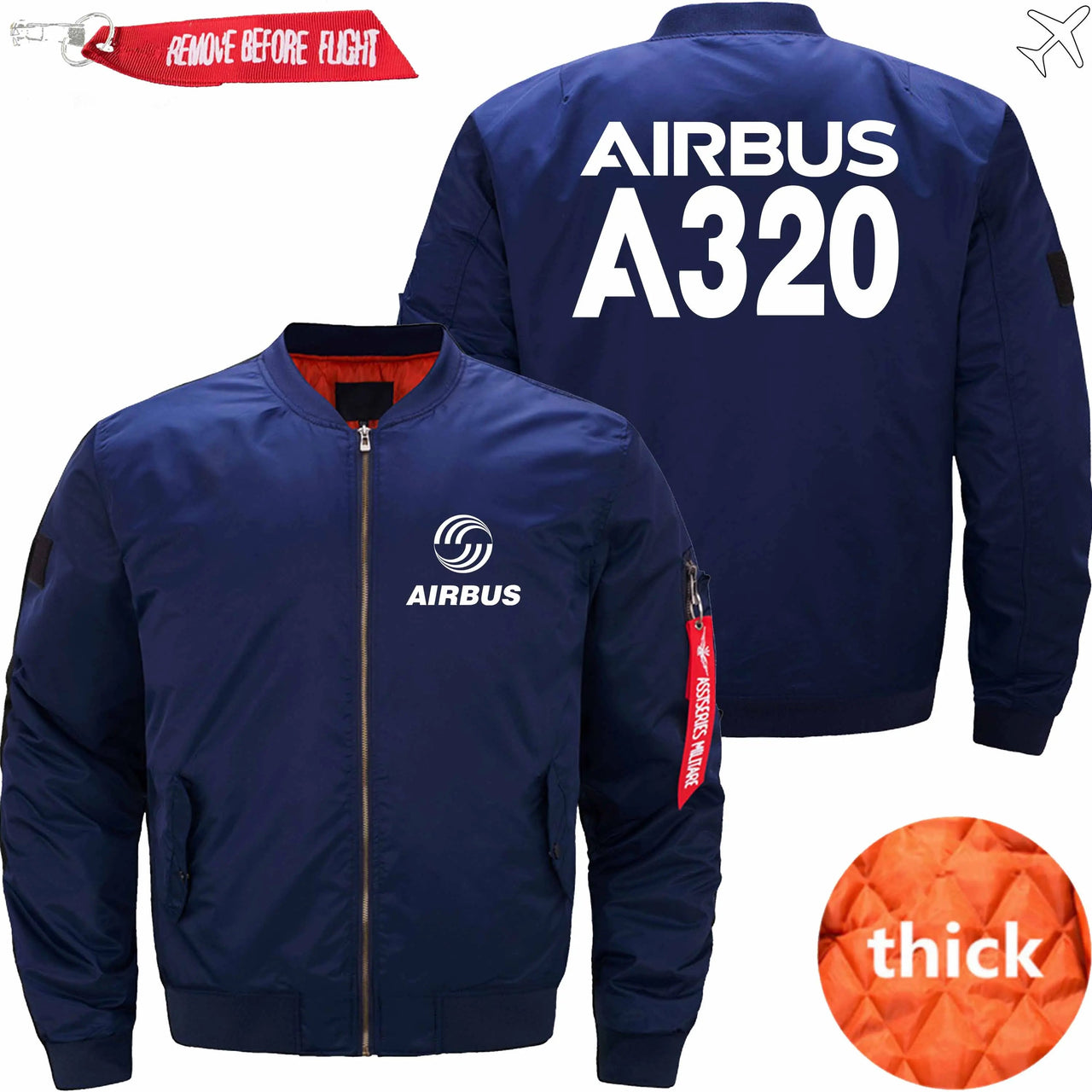 AIRBUS A320 Ma-1 Bomber Jacket Flight Jacket Aviator Jacket THE AV8R