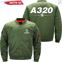 Thumbnail for AIRBUS A320 Ma-1 Bomber Jacket Flight Jacket Aviator Jacket THE AV8R