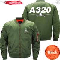 Thumbnail for AIRBUS A320 Ma-1 Bomber Jacket Flight Jacket Aviator Jacket THE AV8R