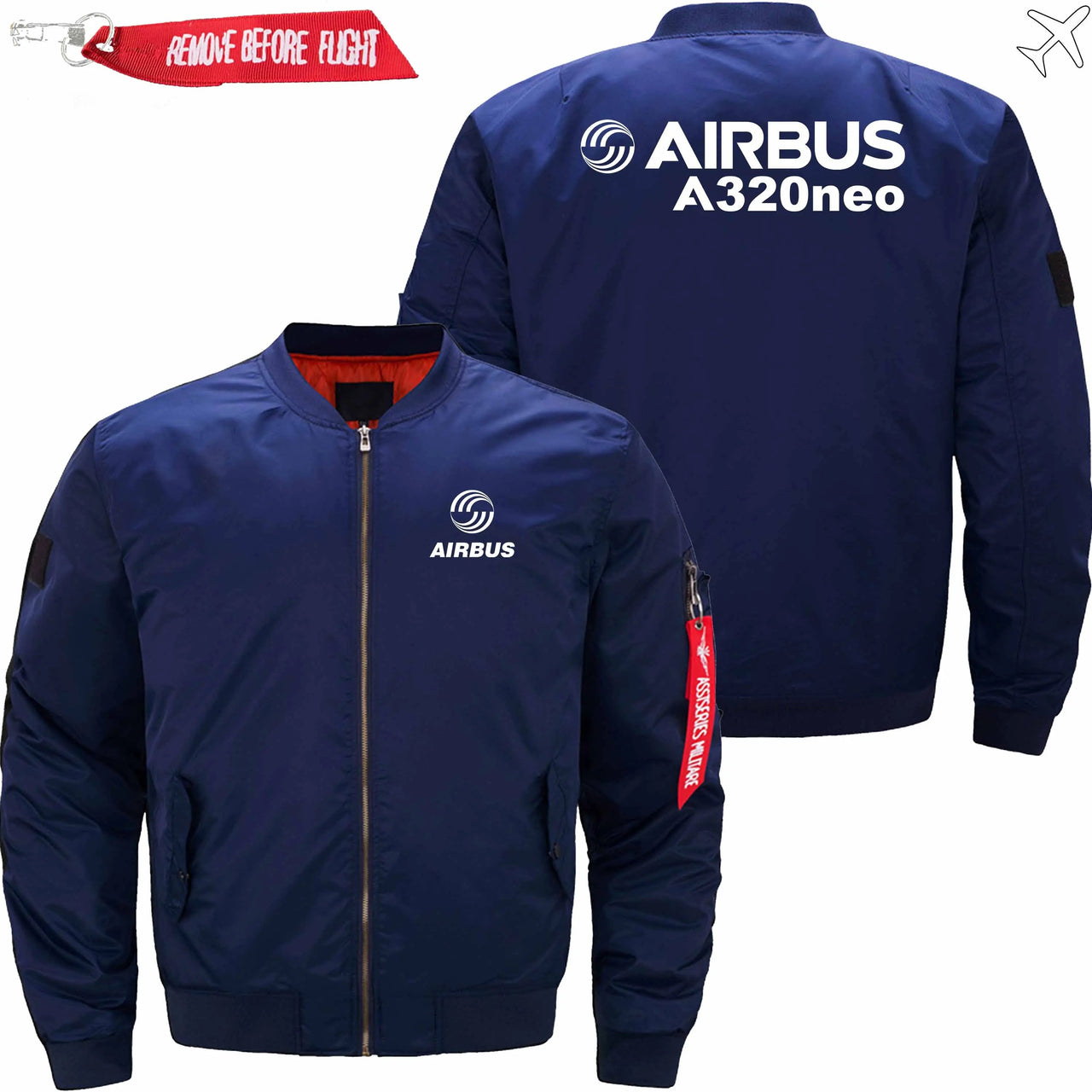 AIRBUS A320NEO Ma-1 Bomber Jacket Flight Jacket Aviator Jacket THE AV8R