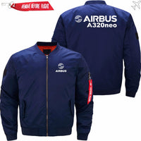 Thumbnail for AIRBUS A320NEO Ma-1 Bomber Jacket Flight Jacket Aviator Jacket THE AV8R