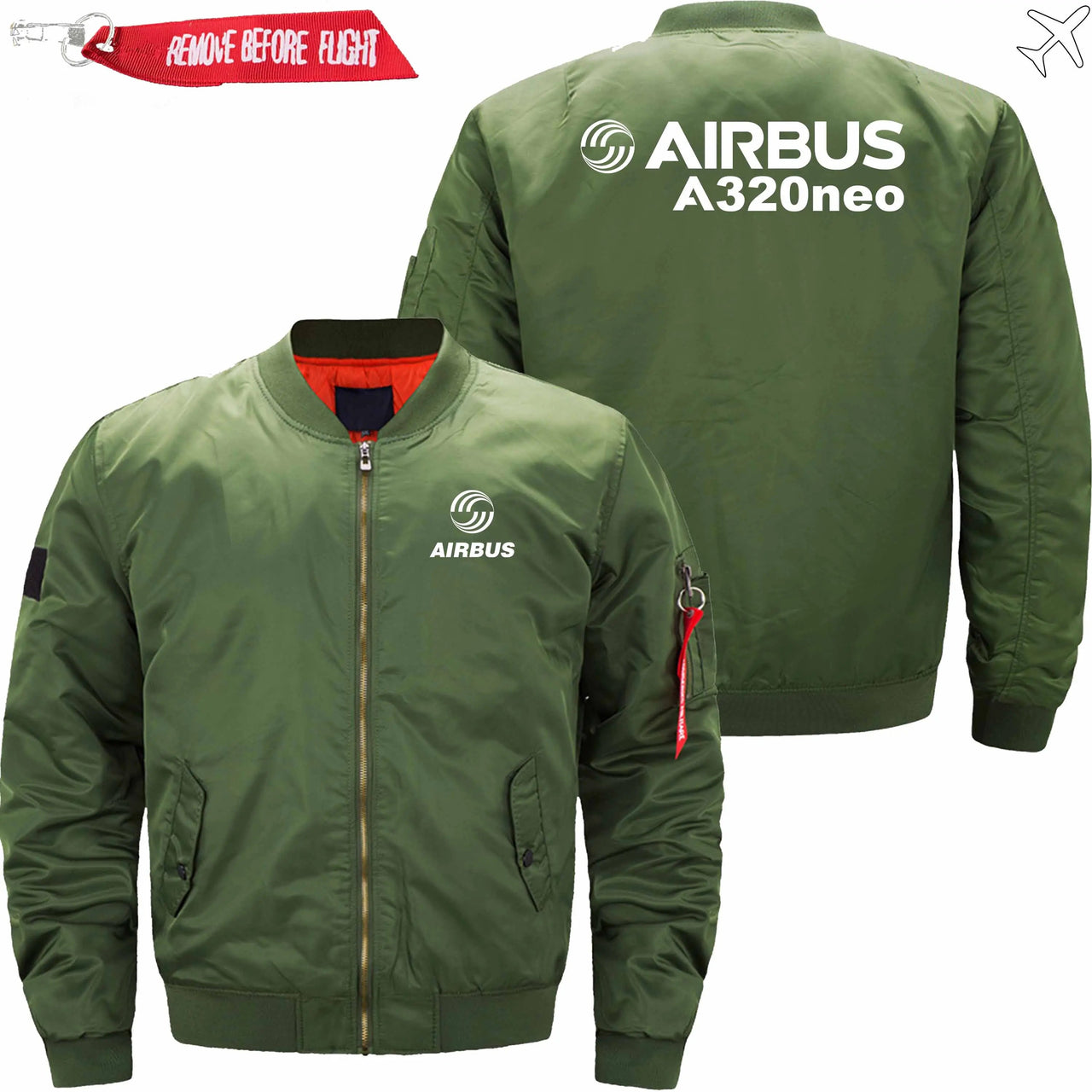 AIRBUS A320NEO Ma-1 Bomber Jacket Flight Jacket Aviator Jacket THE AV8R