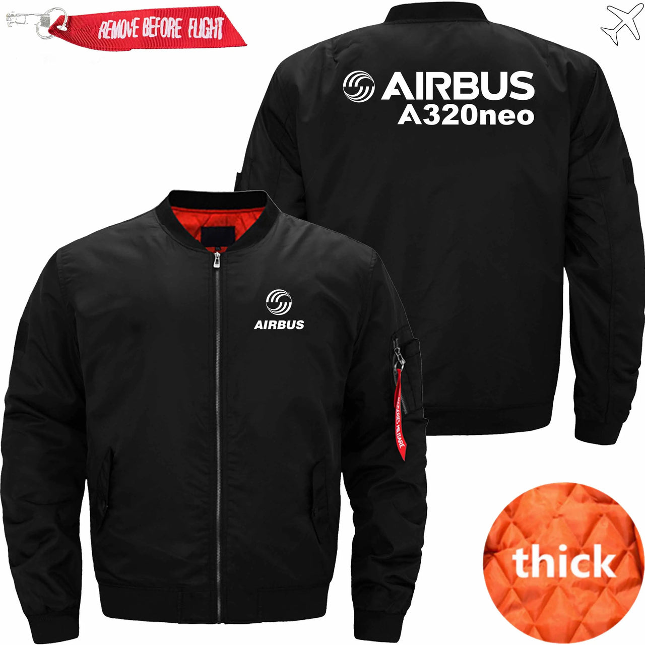 AIRBUS A320NEO Ma-1 Bomber Jacket Flight Jacket Aviator Jacket THE AV8R