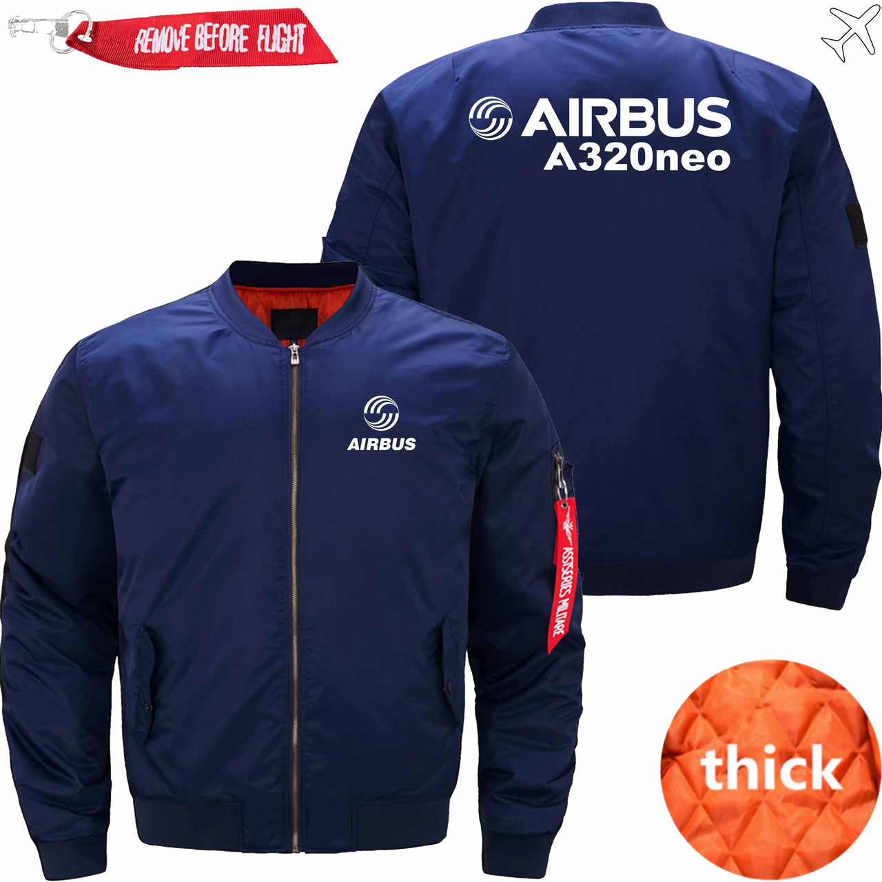 AIRBUS A320NEO Ma-1 Bomber Jacket Flight Jacket Aviator Jacket THE AV8R