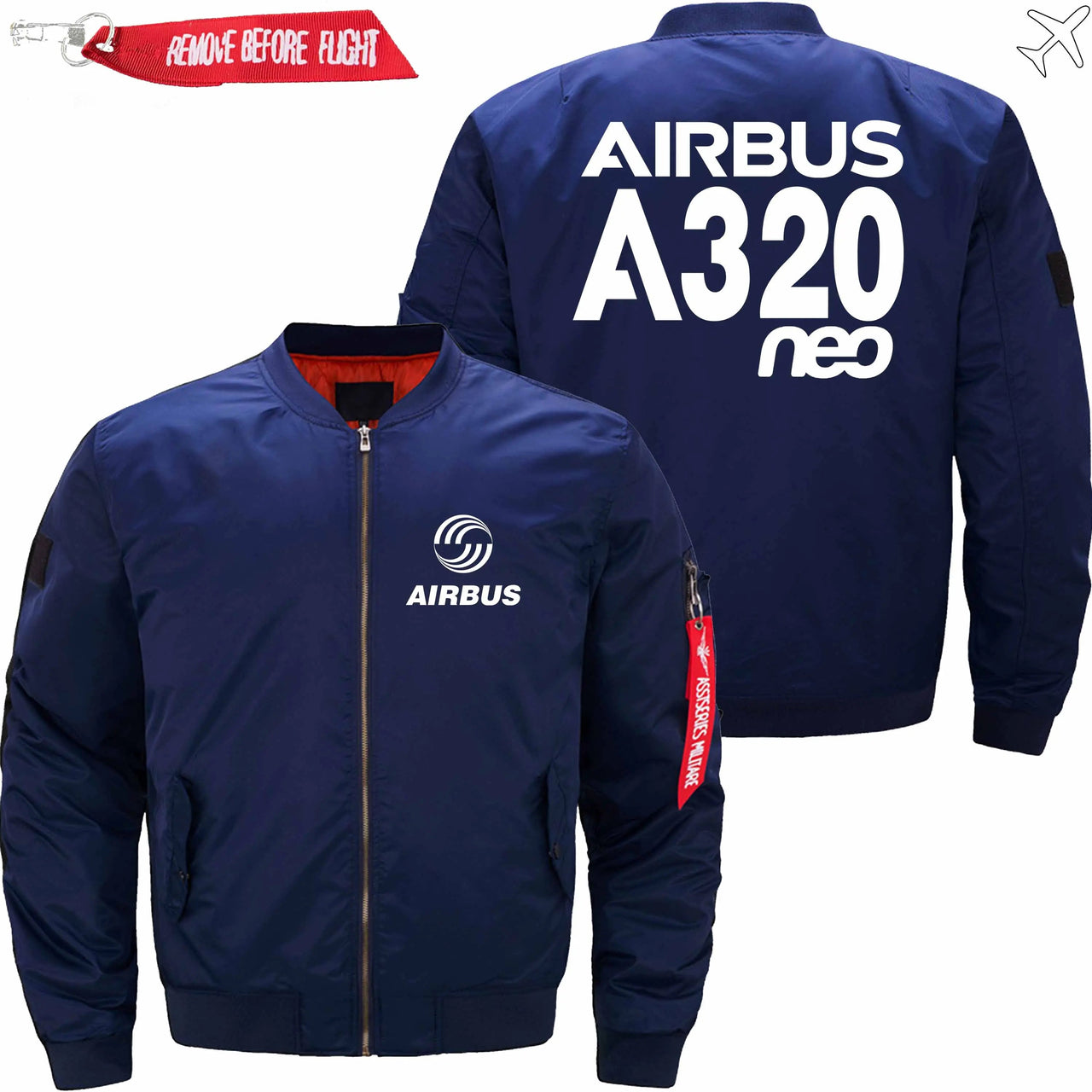 AIRBUS A320NEO Ma-1 Bomber Jacket Flight Jacket Aviator Jacket THE AV8R