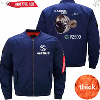 Thumbnail for AIRBUS A330  IAE V2500 ENGINE Ma-1 Bomber Jacket Flight Jacket Aviator Jacket THE AV8R