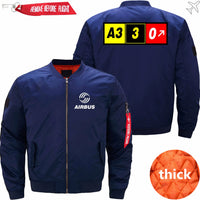 Thumbnail for AIRBUS A330 Ma-1 Bomber Jacket Flight Jacket Aviator Jacket THE AV8R