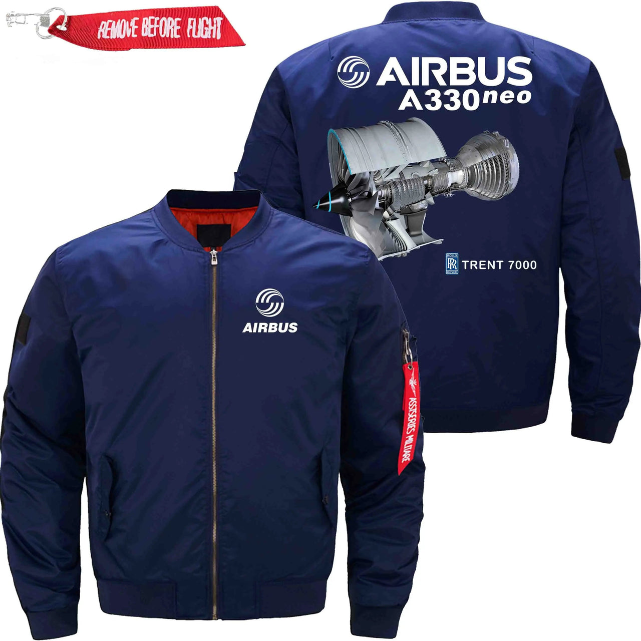 AIRBUS A330 NEO TRTENT 7000 Rolls-Royce Ma-1 Bomber Jacket Flight Jacket Aviator Jacket THE AV8R