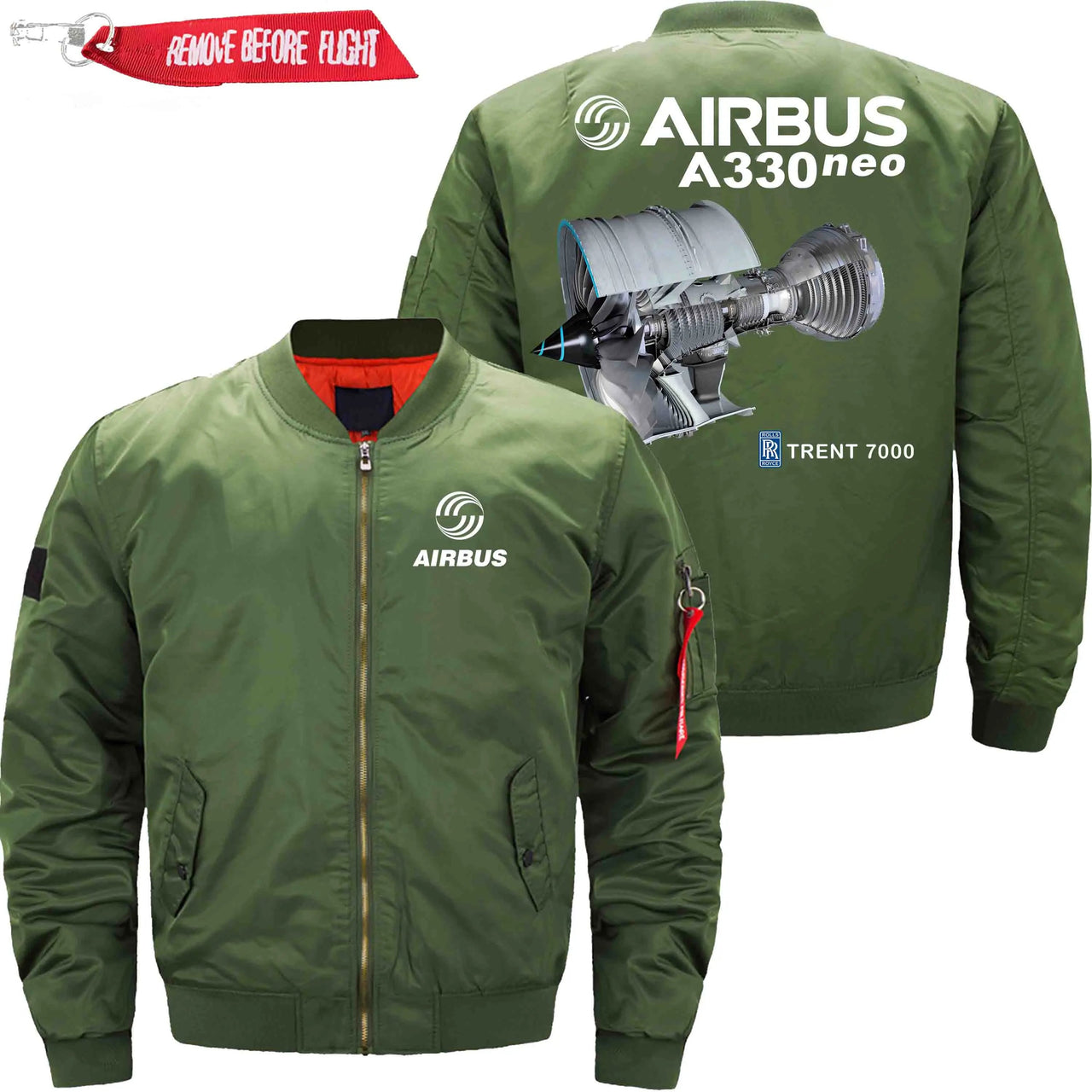 AIRBUS A330 NEO TRTENT 7000 Rolls-Royce Ma-1 Bomber Jacket Flight Jacket Aviator Jacket THE AV8R