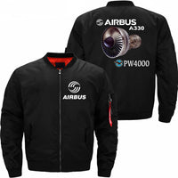 Thumbnail for AIRBUS A330 Pratt & Whitney PW4000 Engine Ma-1 Bomber Jacket Flight Jacket Aviator Jacket THE AV8R