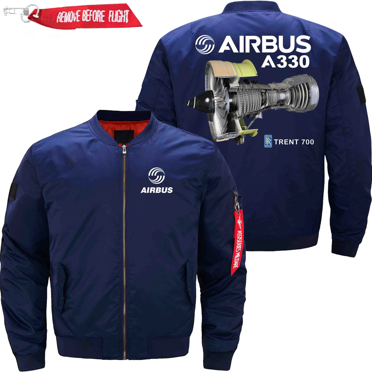 AIRBUS A330 TRENT 700 Rolls-Royce Ma-1 Bomber Jacket Flight Jacket Aviator Jacket THE AV8R