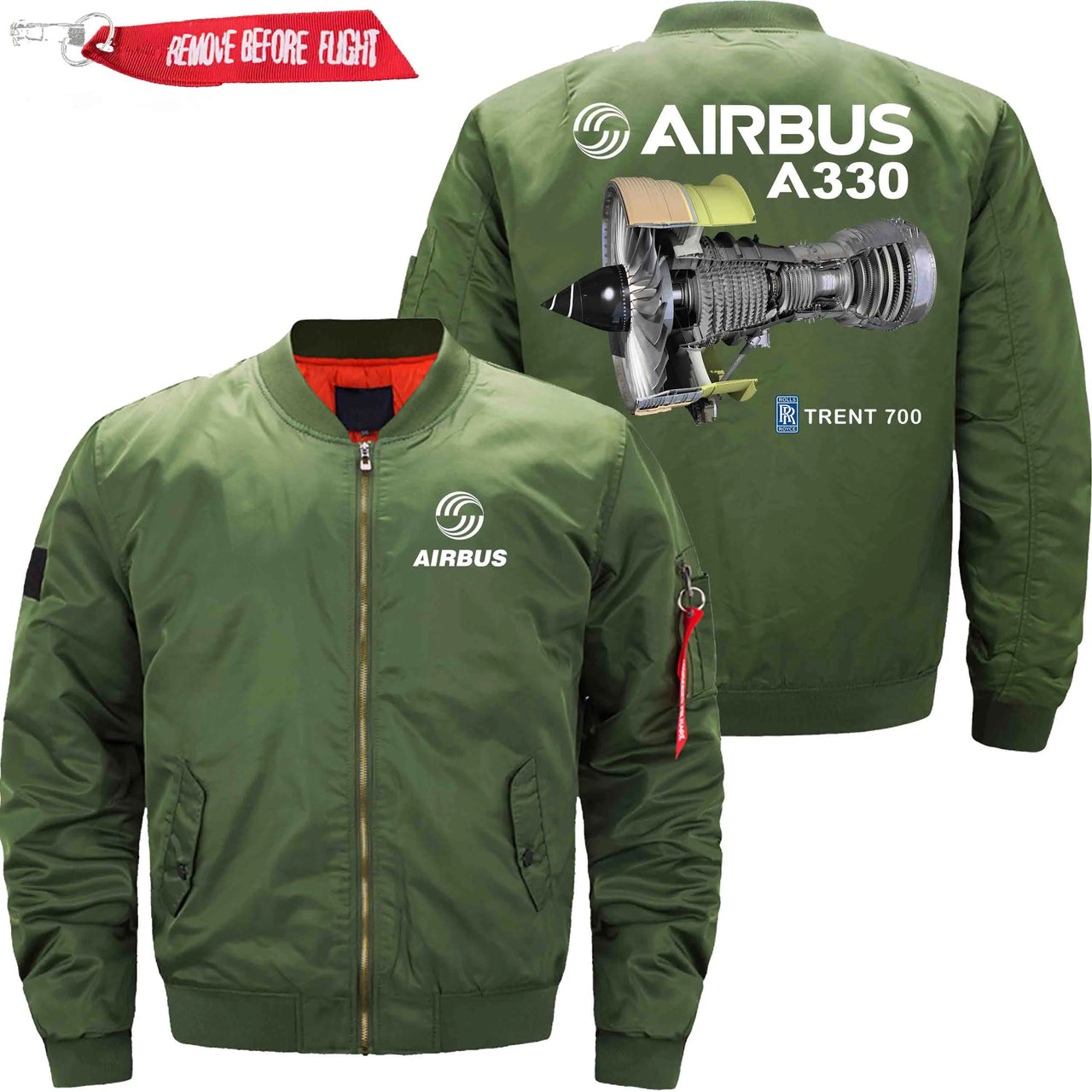 AIRBUS A330 TRENT 700 Rolls-Royce Ma-1 Bomber Jacket Flight Jacket Aviator Jacket THE AV8R