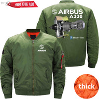 Thumbnail for AIRBUS A330 TRENT 700 Rolls-Royce Ma-1 Bomber Jacket Flight Jacket Aviator Jacket THE AV8R