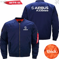 Thumbnail for AIRBUS A330NEO Ma-1 Bomber Jacket Flight Jacket Aviator Jacket THE AV8R