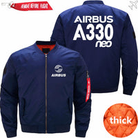 Thumbnail for AIRBUS A330NEO Ma-1 Bomber Jacket Flight Jacket Aviator Jacket THE AV8R