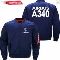 Thumbnail for AIRBUS A340 Ma-1 Bomber Jacket Flight Jacket Aviator Jacket THE AV8R