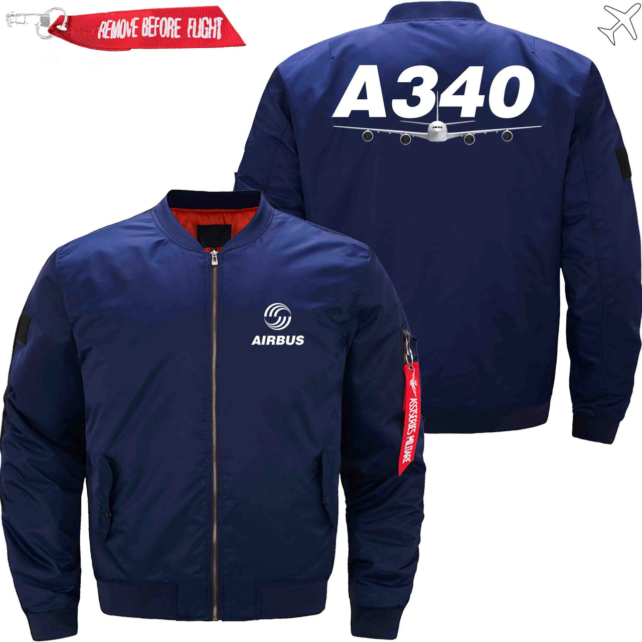 AIRBUS A340 Ma-1 Bomber Jacket Flight Jacket Aviator Jacket THE AV8R