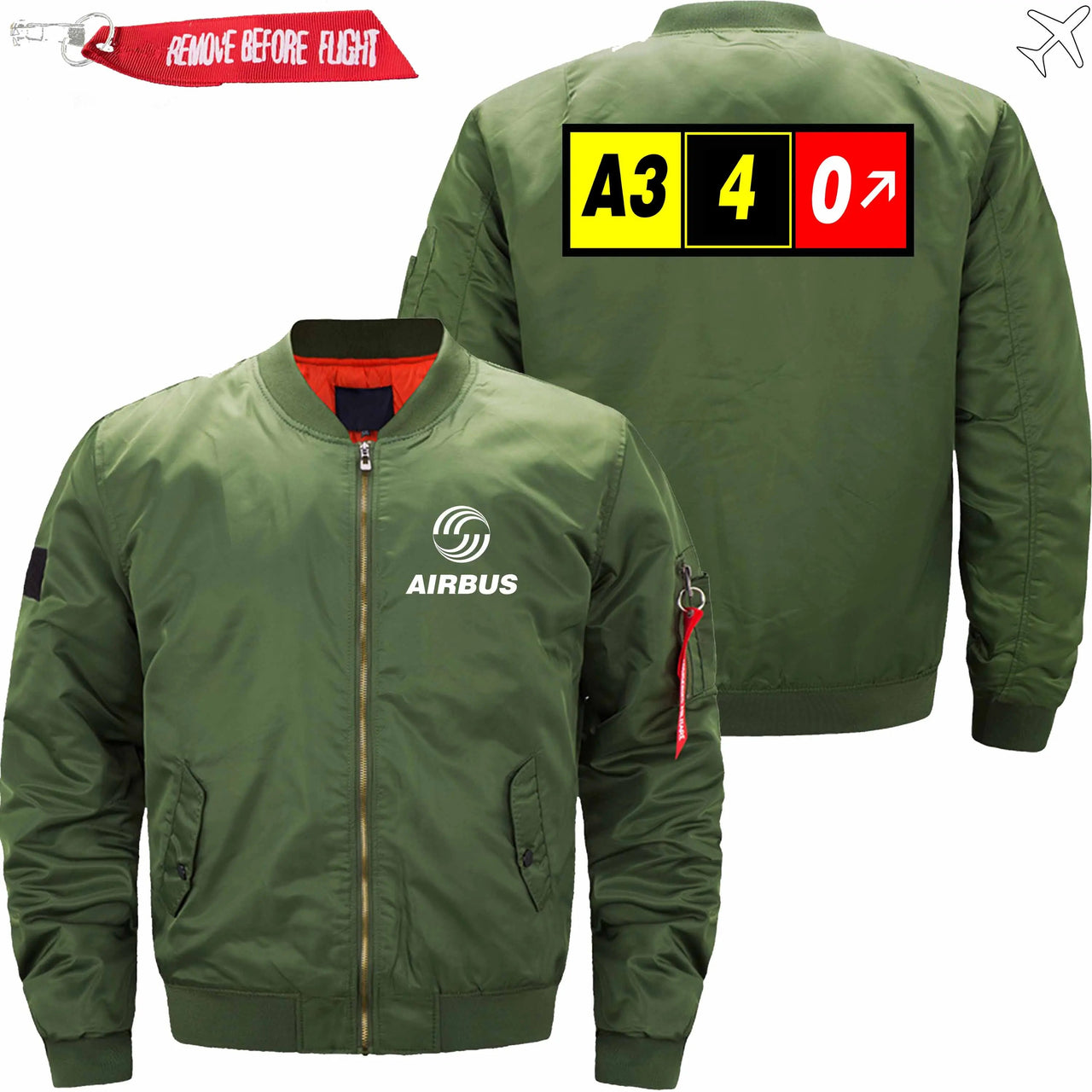 AIRBUS A340 Ma-1 Bomber Jacket Flight Jacket Aviator Jacket THE AV8R