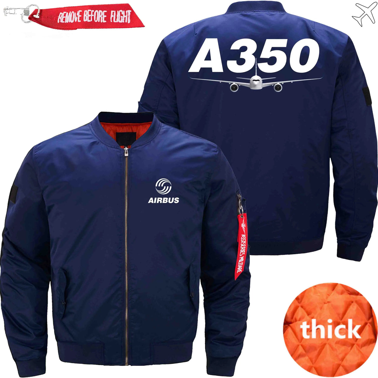 AIRBUS A350 Ma-1 Bomber Jacket Flight Jacket Aviator Jacket THE AV8R