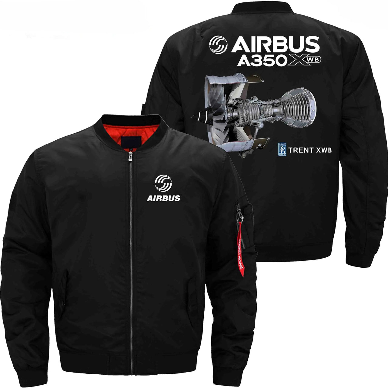 AIRBUS A350 XWB  Ma-1 Bomber Jacket Flight Jacket Aviator Jacket THE AV8R