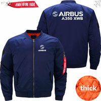 Thumbnail for AIRBUS A350XWB Ma-1 Bomber Jacket Flight Jacket Aviator Jacket THE AV8R