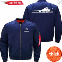 Thumbnail for AIRBUS A350XWB Ma-1 Bomber Jacket Flight Jacket Aviator Jacket THE AV8R